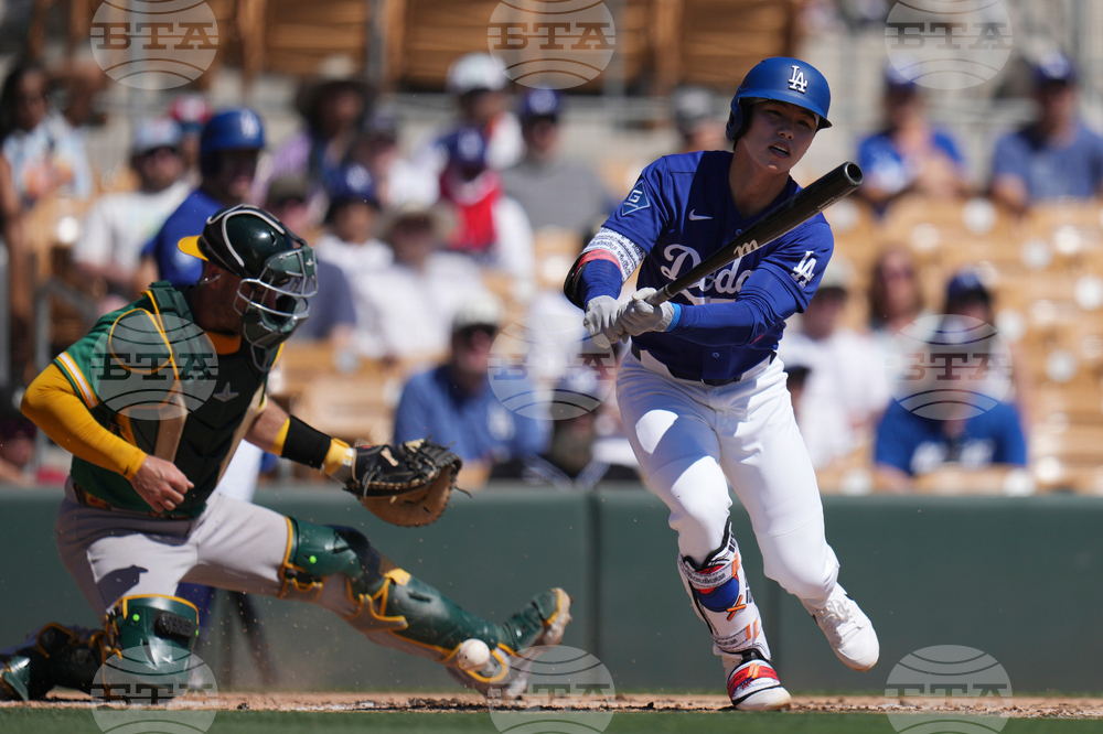 Athletics Dodgers Spring Baseball