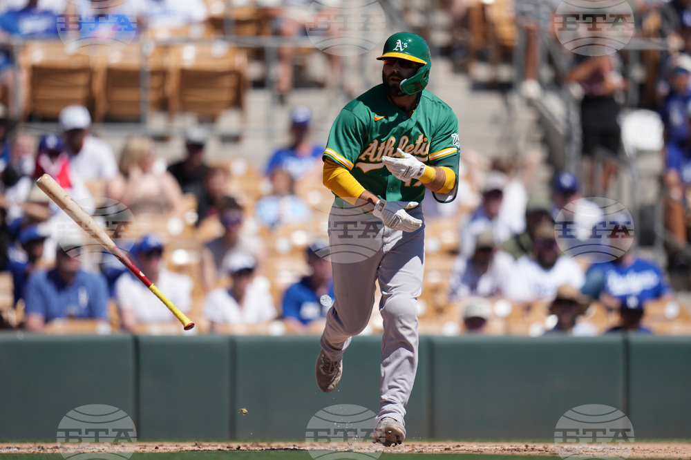 Athletics Dodgers Spring Baseball