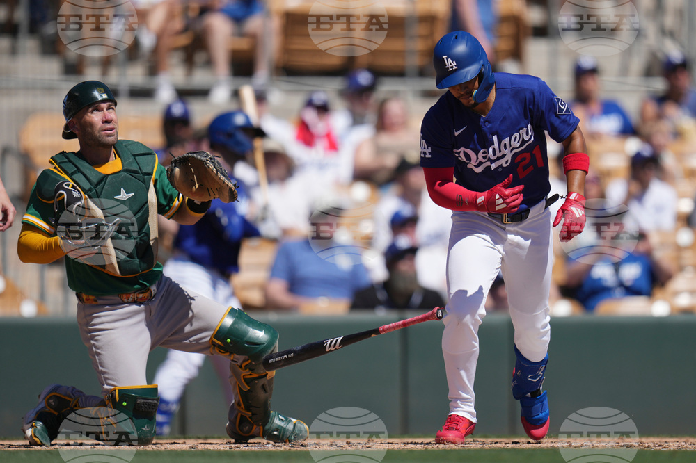 Athletics Dodgers Spring Baseball