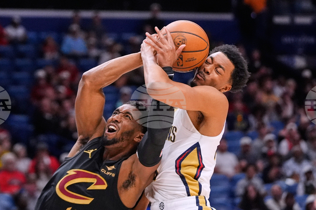 APTOPIX Cavaliers Pelicans Basketball