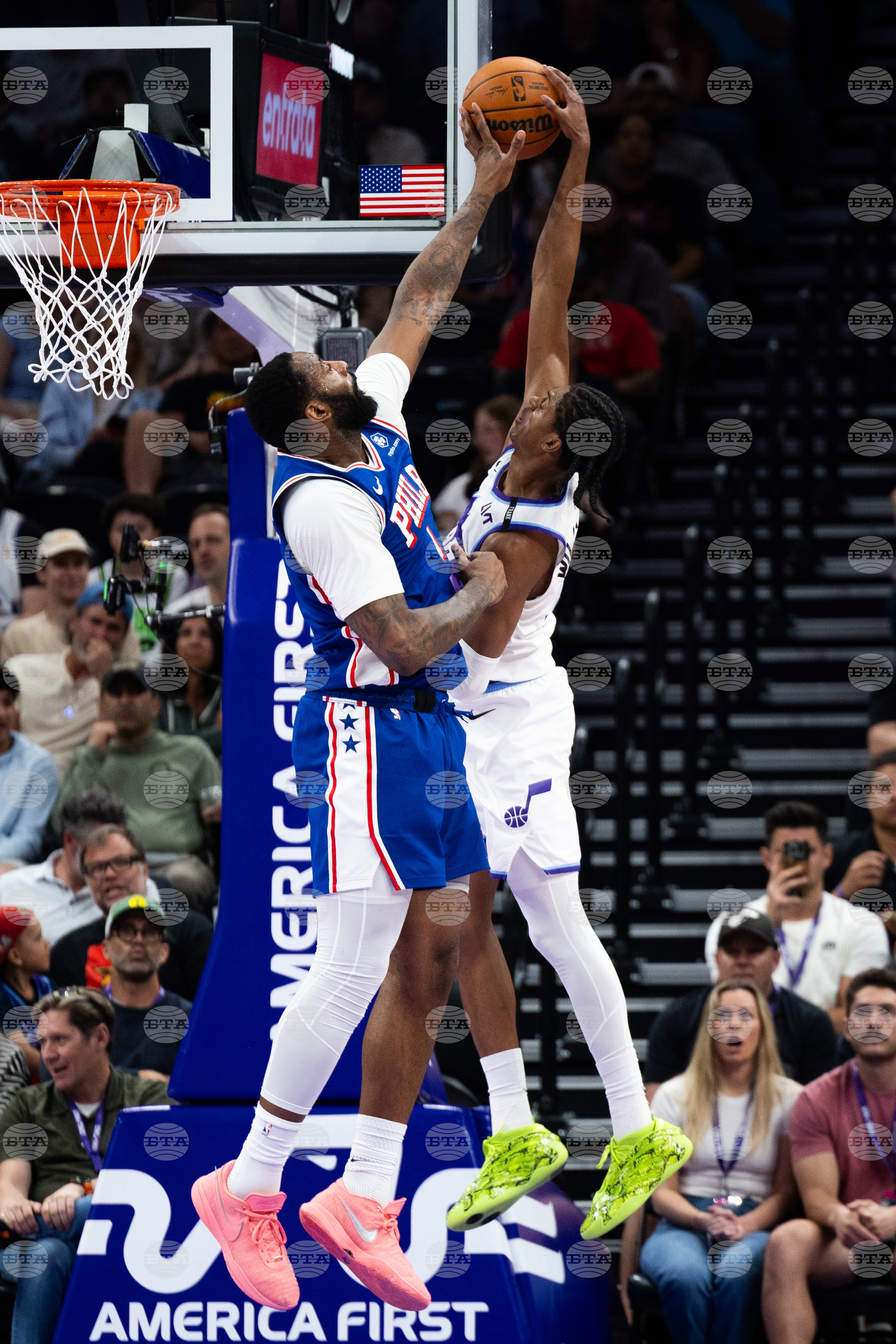 76ers Jazz Basketball