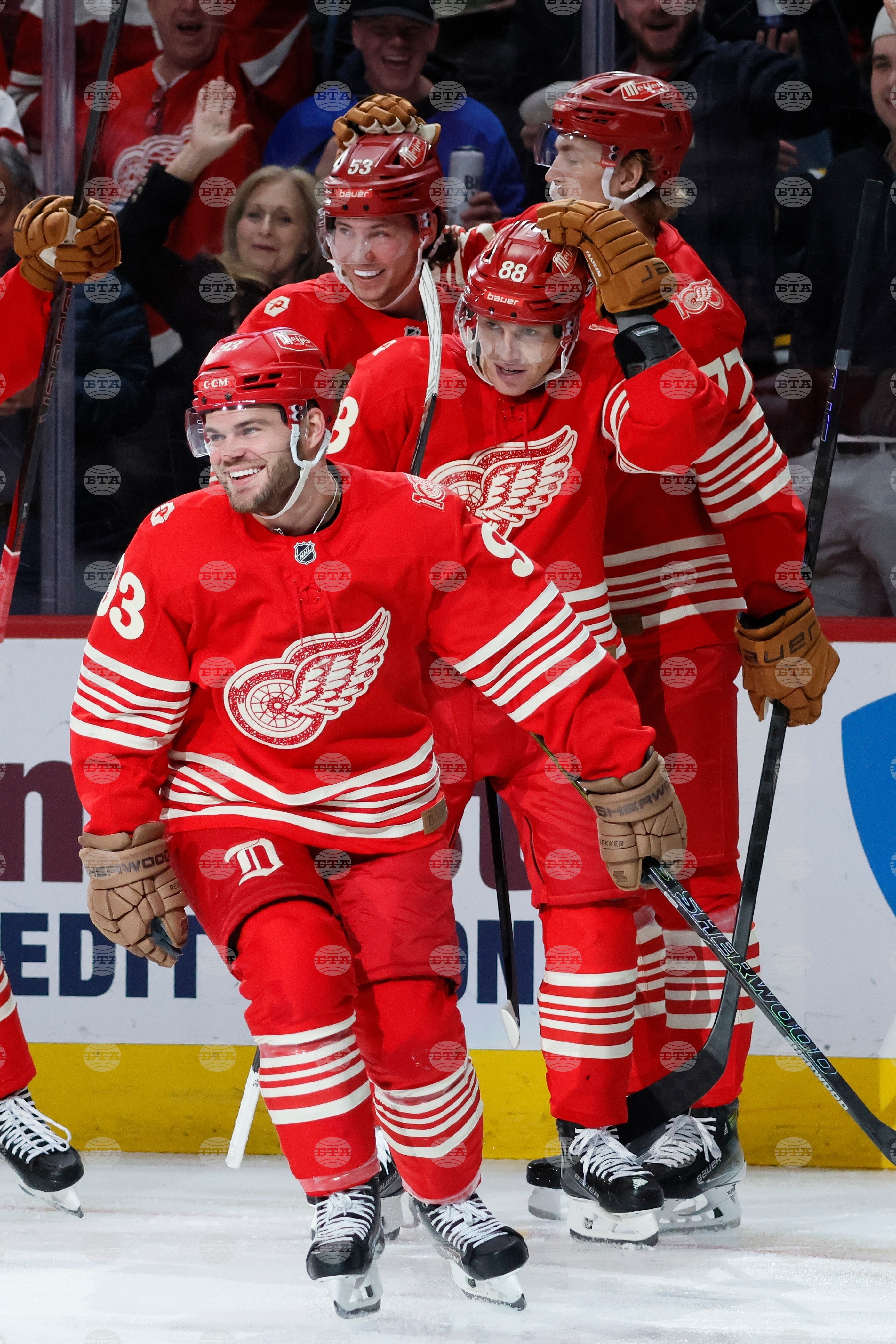 Bruins Red Wings Hockey