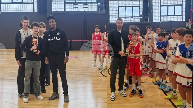 Златин Георгиев и Дий Бост наградиха участниците в международния баскетболен турнир „София Къп“