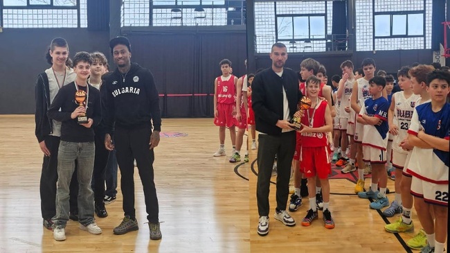 Златин Георгиев и Дий Бост наградиха участниците в международния баскетболен турнир „София Къп“