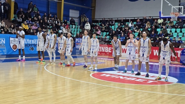 Баскетболният Спартак Плевен победи гостуващия Миньор 2015 в мач от Националната баскетболна лига за мъже