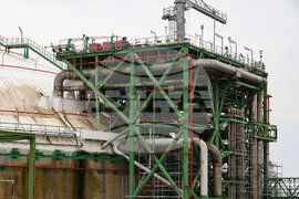 Турция - Посрещане на първия танкер с американски газ за България