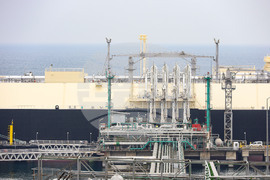 Турция - Посрещане на първия танкер с американски газ за България