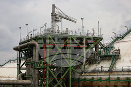 Турция - Посрещане на първия танкер с американски газ за България