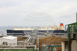 Турция - Посрещане на първия танкер с американски газ за България