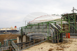 Турция - Посрещане на първия танкер с американски газ за България