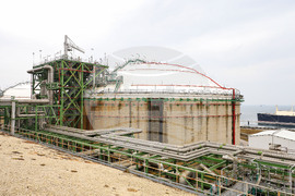 Турция - Посрещане на първия танкер с американски газ за България