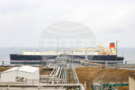 Турция - Посрещане на първия танкер с американски газ за България