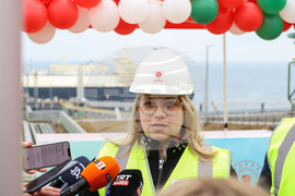 Турция - Посрещане на първия танкер с американски газ за България