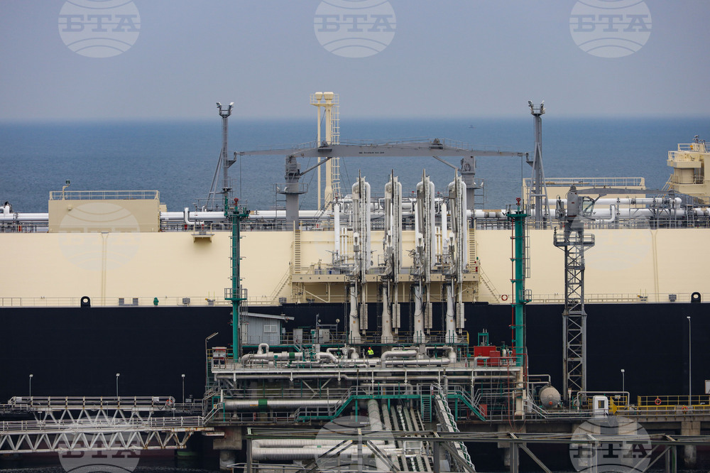 Турция - Посрещане на първия танкер с американски газ за България