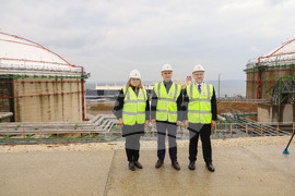 Турция - Посрещане на първия танкер с американски газ за България