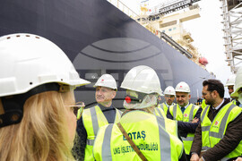 Турция - Посрещане на първия танкер с американски газ за България