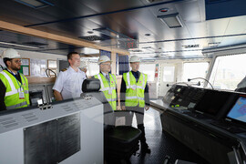 Турция - Посрещане на първия танкер с американски газ за България