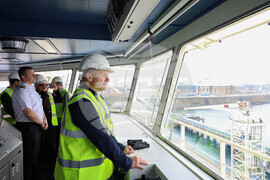 Турция - Посрещане на първия танкер с американски газ за България