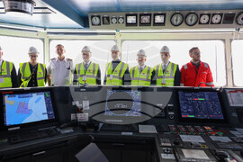 Турция - Посрещане на първия танкер с американски газ за България