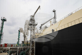 Турция - Посрещане на първия танкер с американски газ за България