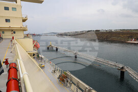 Турция - Посрещане на първия танкер с американски газ за България