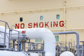 Турция - Посрещане на първия танкер с американски газ за България