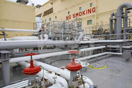 Турция - Посрещане на първия танкер с американски газ за България