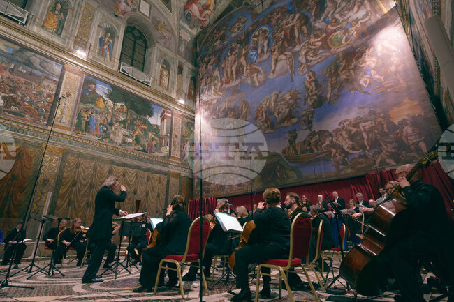 Частен концерт, посветен на темата за ангелите, предложи рядък поглед към Сикстинската капела