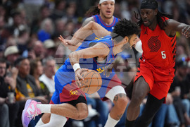 Trail Blazers Nuggets Basketball