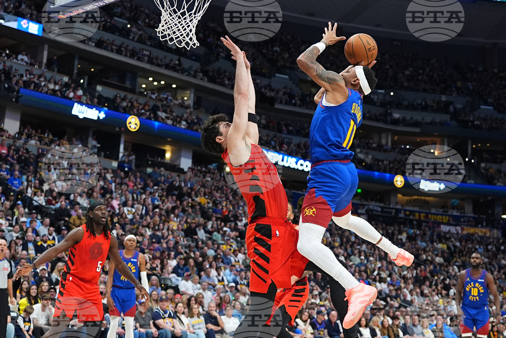 Trail Blazers Nuggets Basketball