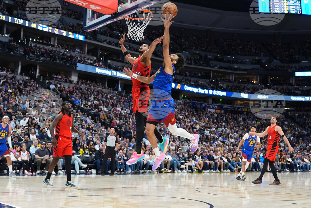 Trail Blazers Nuggets Basketball