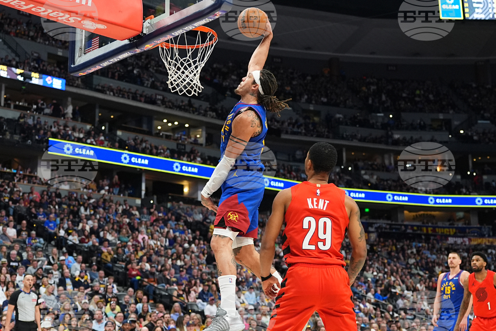 Trail Blazers Nuggets Basketball