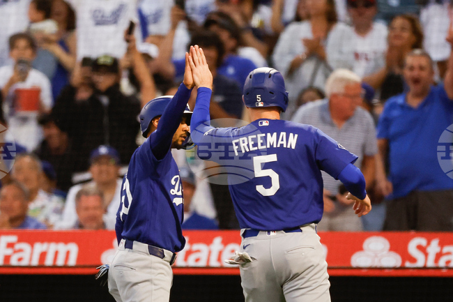 Dodgers Angels Baseball