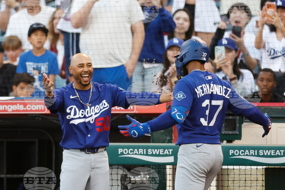 Dodgers Angels Baseball