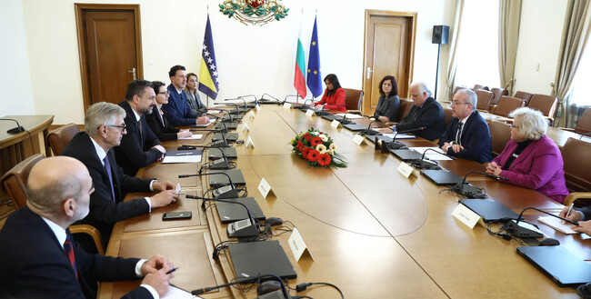 Министерски съвет: Премиерът Гълъб Донев прие министъра на външните работи на Босна и Херцеговина Елмедин Конакович