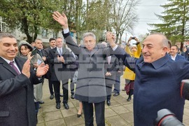 Каолиново - Мевлют Чавушоглу - посещение - паметник - венци и цветя