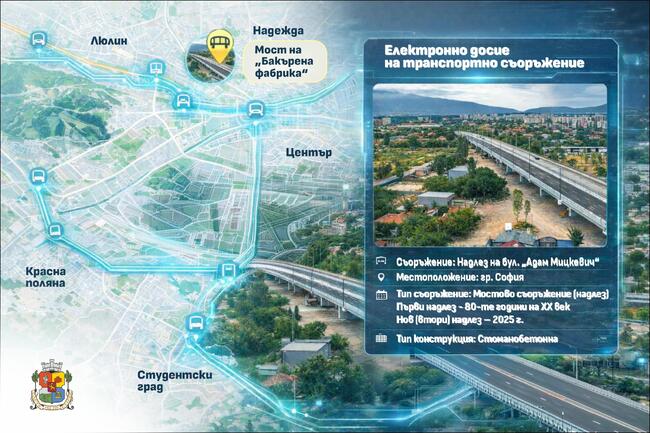 Столична община създава електронно досие за всяко транспортно съоръжение