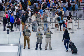 APTOPIX Travel Delays