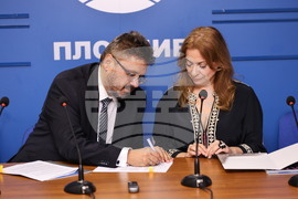 Национален пресклуб на БТА - Пловдив - „Блу Ем“ - БТА - партньорски договор - подписване
