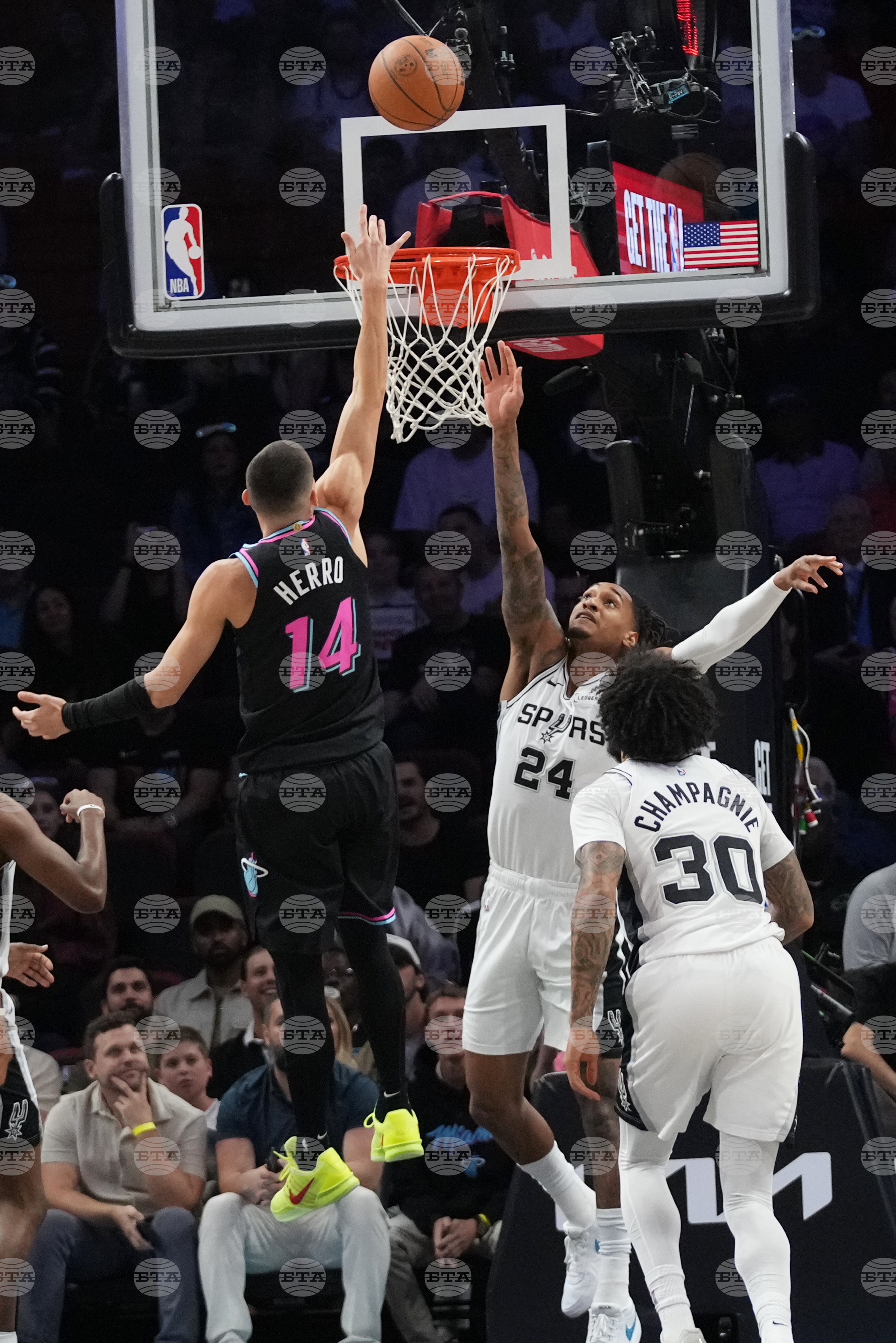 Spurs Heat Basketball