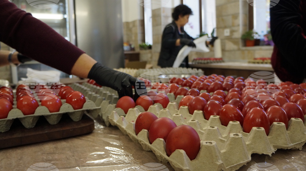 Бачковски манастир - Велики четвъртък - яйца