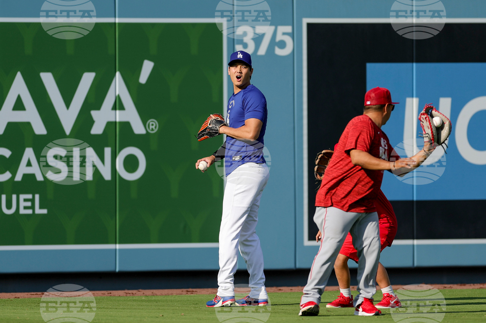 Angels Dodgers Baseball
