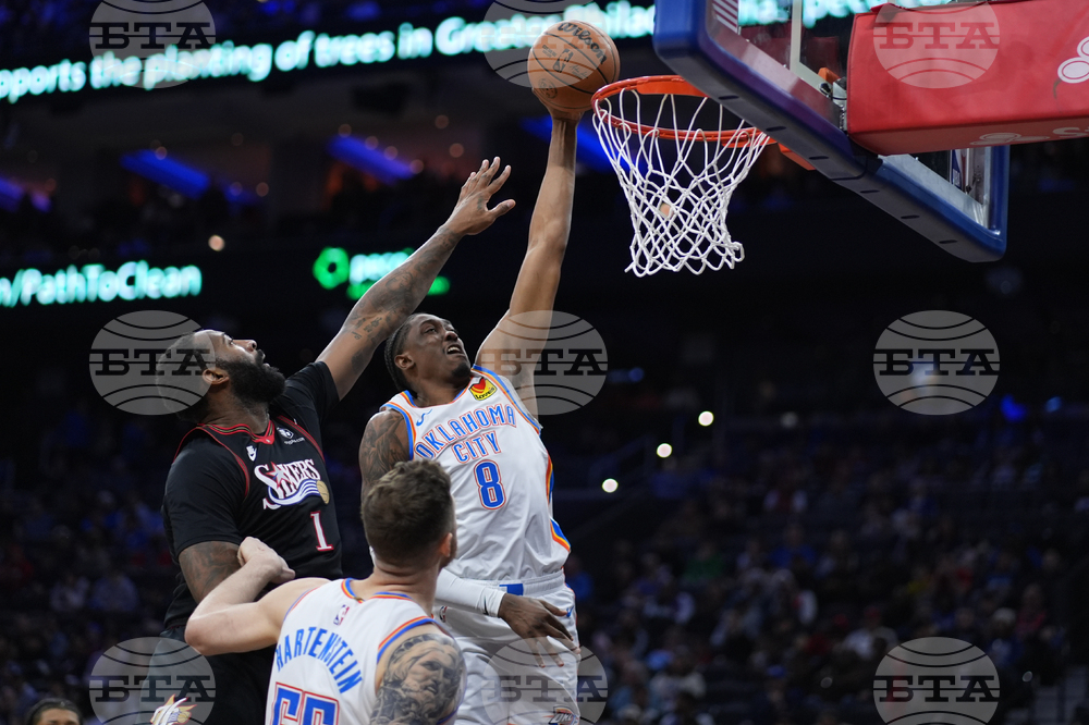 Thunder 76ers Basketball