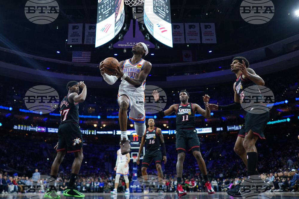 Thunder 76ers Basketball