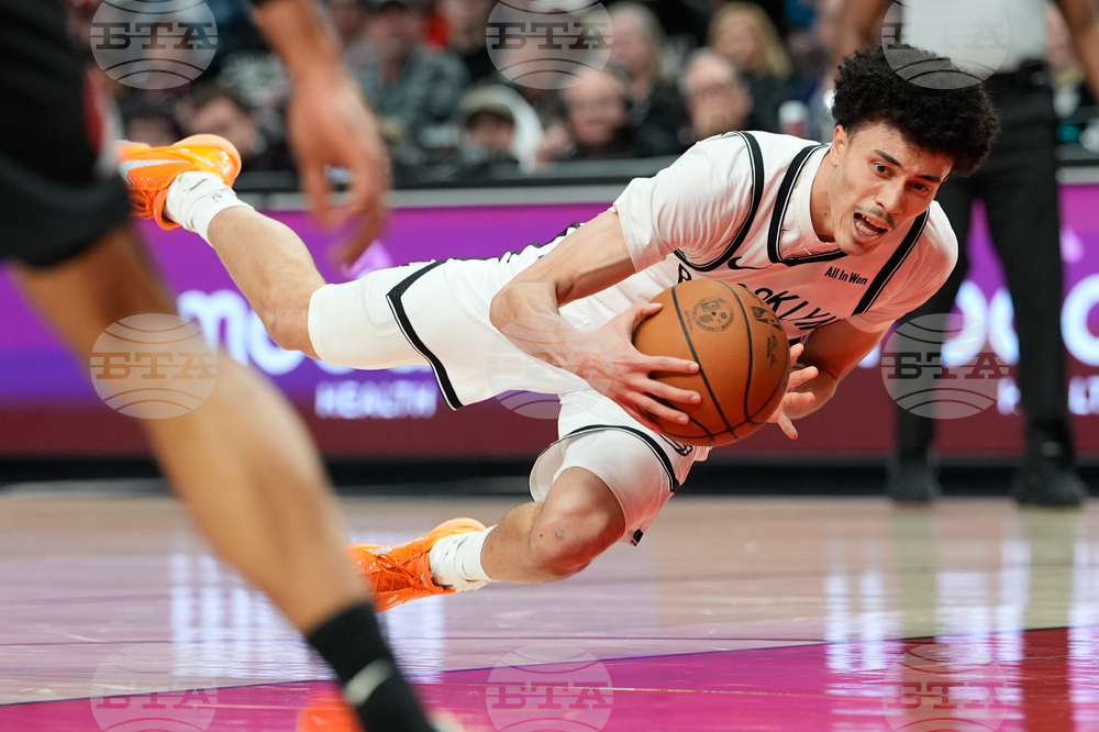 Nets Trail Blazers Basketball