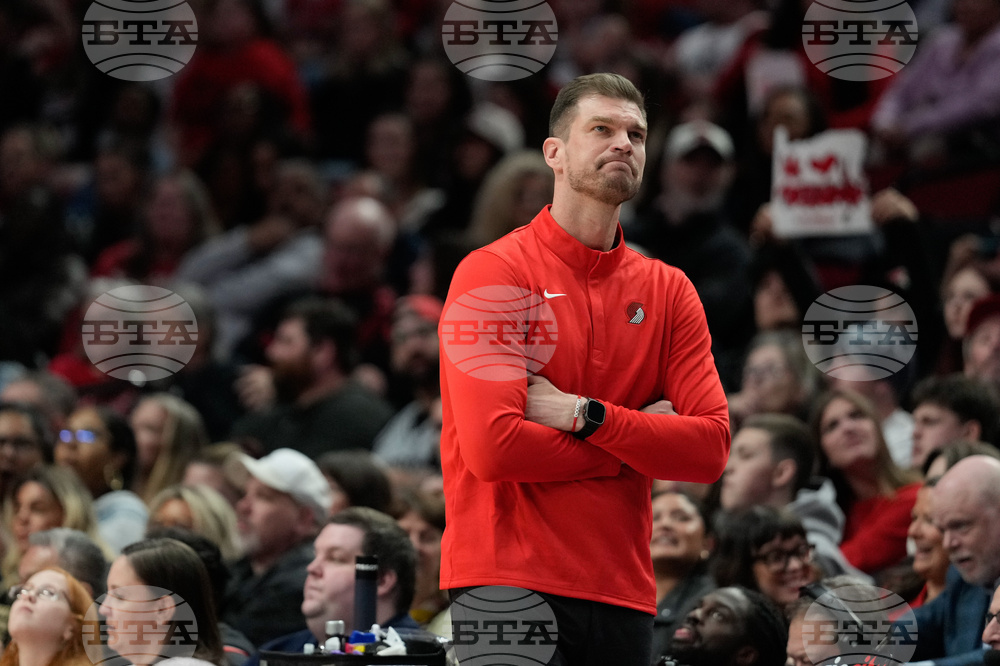 Nets Trail Blazers Basketball