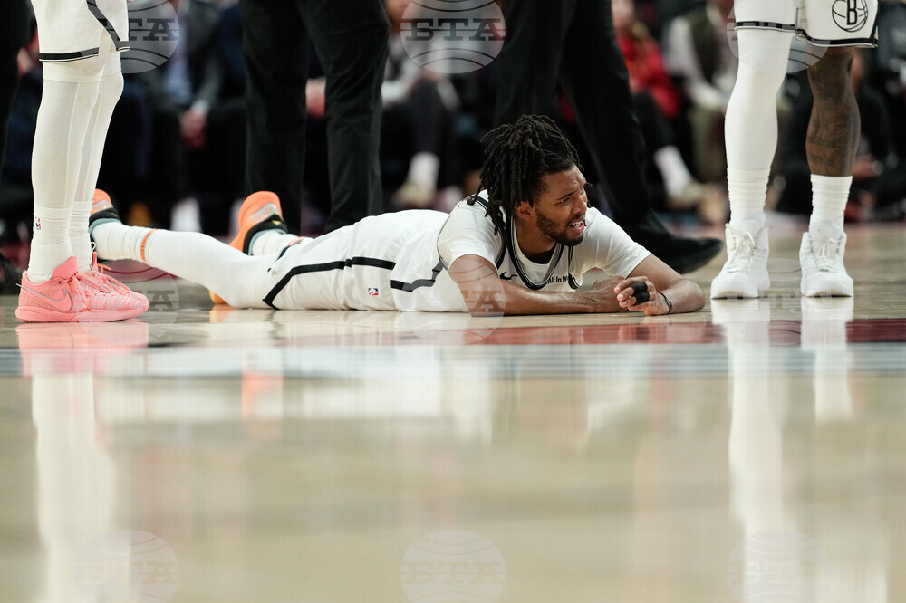 Nets Trail Blazers Basketball