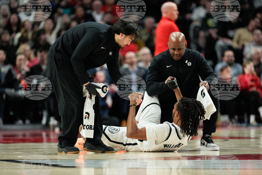 Nets Trail Blazers Basketball