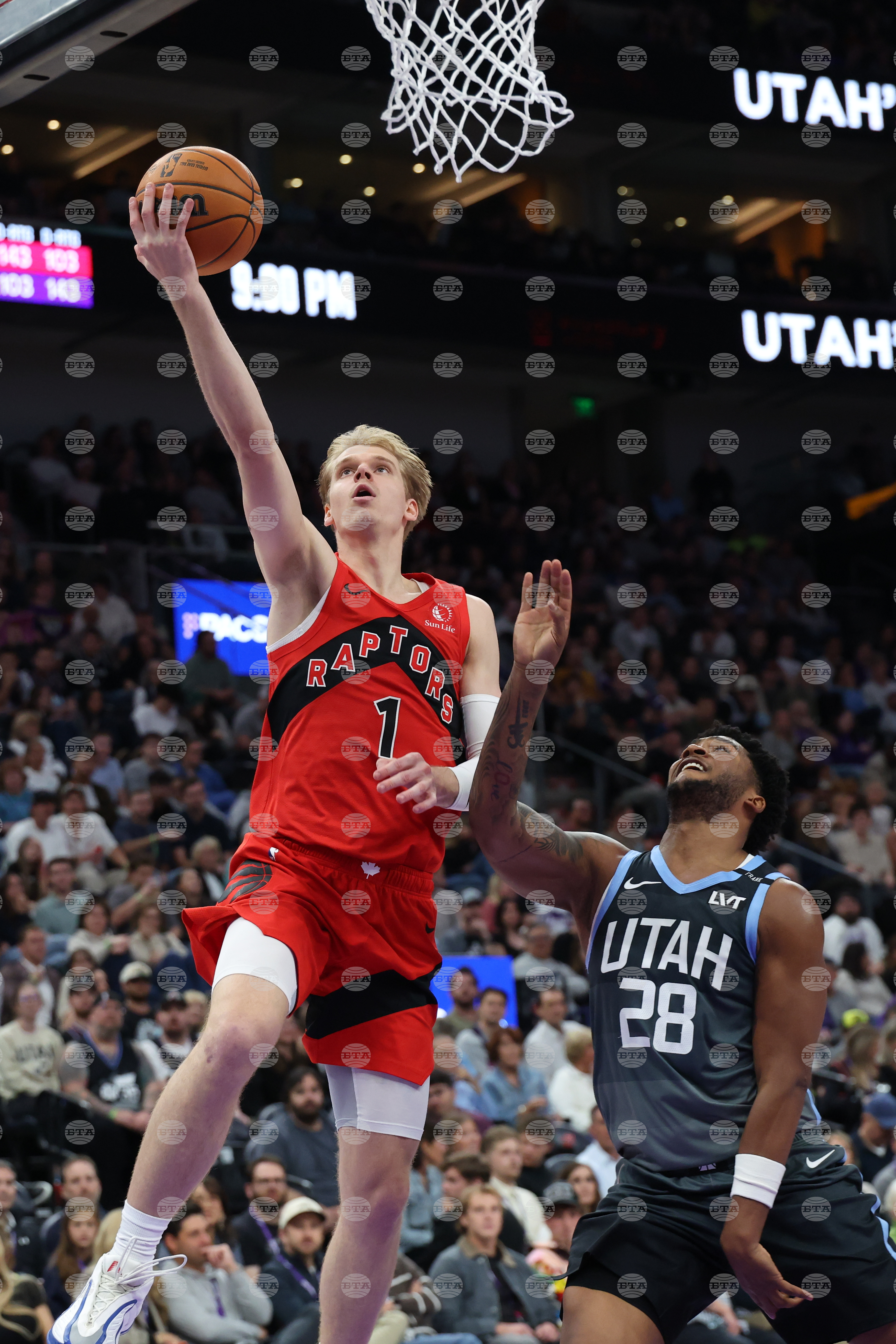 Raptors Jazz Basketball