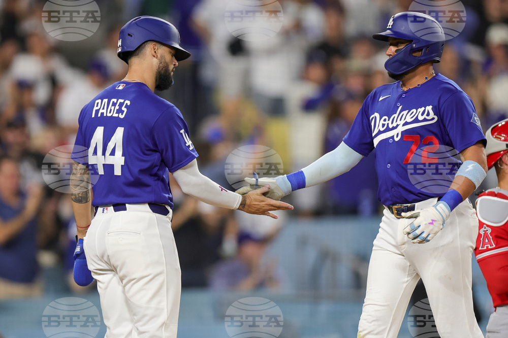 Angels Dodgers Baseball